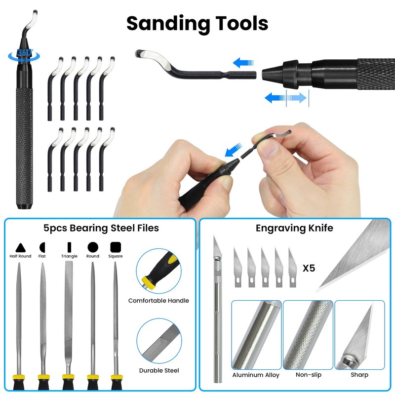 52 PCS Printer Accessories Tool Kit for 3D Printer, Compatible