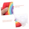 Baluue 3Pcs Rainbow Body Bath Scrubber Set Comfortable Bath Flowers
