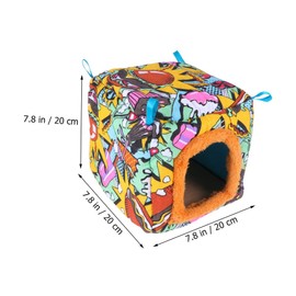 CORHAD Colorful Parrot Nest Warm Indoor Outdoor Bird House for Parrots and Birds Cozy Sleeping Bed Bird Supplies for Pet Care