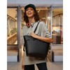 LOVEVOOK Leather Tote Bag for Women, Lightweight Large Capacity Handbag,