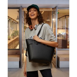 LOVEVOOK Leather Tote Bag for Women, Lightweight Large Capacity Handbag, Waterproof Tote Purse, Ideal for Work, College, Travel, and Gifts, for Teachers, Office Professionals, and Students