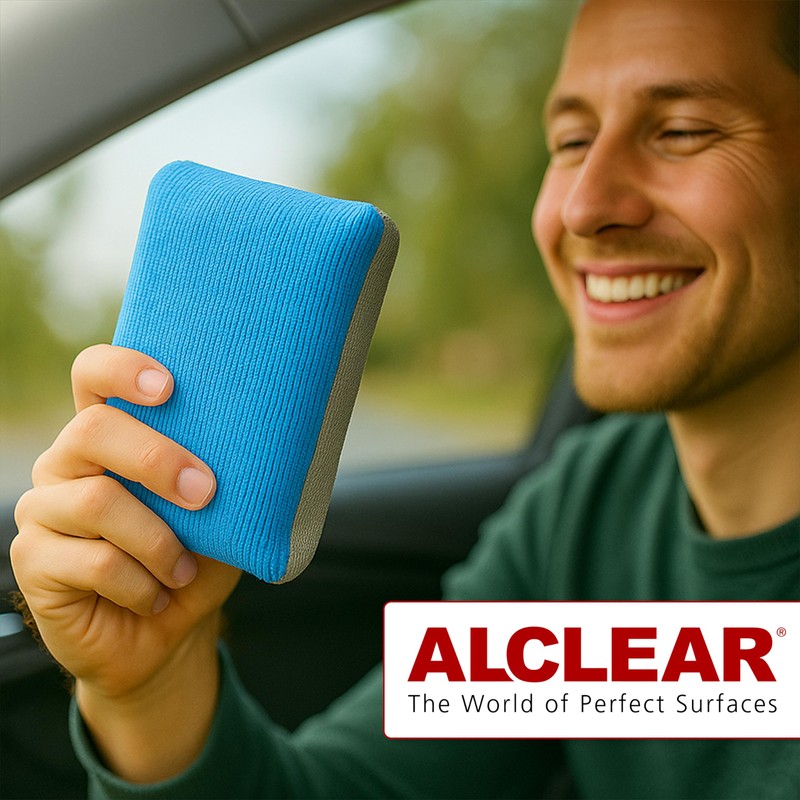 ALCLEAR 950014 Anti-Fog Sponge 13x10x3.5cm, ultra-microfiber sponge for foggy car