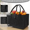 taonganui Pack of 2 Felt Shopping Bag, 30 x 20