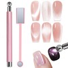 HYWWPFLAY Cat Eye Magnet for Nails, Chasing Light Cat Eye