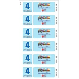 Bingosupermarket 600 Books 4 Page Game, Strips Of 6 To View Tickets