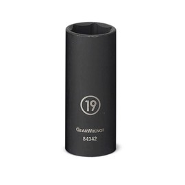GEARWRENCH 3/8" Drive 6 Point Deep Impact Metric Socket 22mm - 84344N