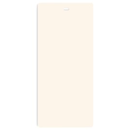 DALIX PVC Vertical Blind Replacement Slats Curved Smooth Ivory 58.5 Length 20 Pack