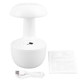 Cool Mist Humidifier 500ml Type C Anti Gravity Water Drop Rising Portable Smart Humidifier with Auto Shut Off for Bedroom Office Desktop
