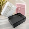 Black Gift Boxes Premium Present Box with Lid 21.5x16x8cm,High Hardness,Large