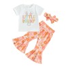 Baby Girl Easter Outfit Toddler T Shirt Bell Bottoms Set