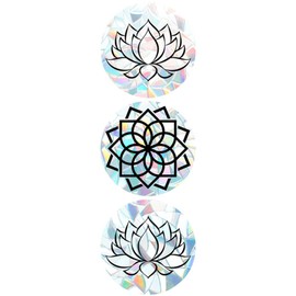 GANAZONO 3pcs Anti-Collision Window Clings Removable Static Glass Stickers for Bird Protection Decorative Bathroom Decals Easy to Apply Window Decor for Home Use