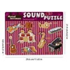 Musical Instruments Sound Puzzle | Wooden Musical Instrument Jigsaw -