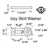 Izzy Skirt Washer/Adjustable Washer/Table Connector/Drawer Front Connector/All Hardware Include Pack