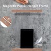Magnetic Poster Frame Hanger DIY Reusable Black Walnut Magnet Poster