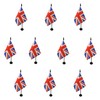 AZ FLAG Pack of 10 UK Table Flags - 6"