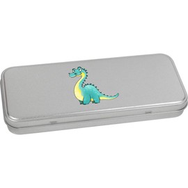 Azeeda 'Goofy Dinosaur' Metal Hinged Stationery Tin/Storage Box (TT00114644)