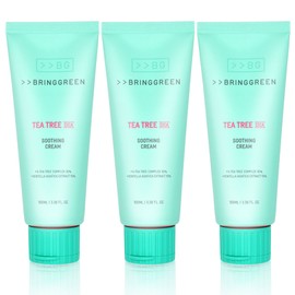 Bringgreen Tea Tree Cica Soothing Cream Plus 100ml 3 powerful moisture soothing effects / 브링그린 티트리 시카 수딩 크림 플러스 100ml 강력한 수분 진정 효과 3개