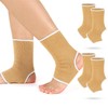 Haysandy 4 Pieces/ 2 Pair Kids Ankle Support Brace Elastic