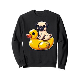 Cute Dog Pug Rubber Duck Sweatshirt