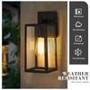Emliviar Outdoor Wall Lantern, 13.8 Inch 1-Light Exterior Porch Light