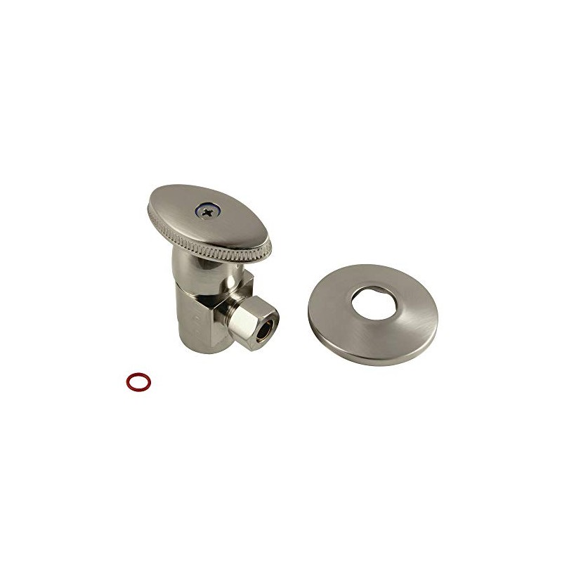 Kingston Brass CD43308VAK Angle Stop Valve, Brushed Nickel