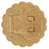 Brass Hasp Buckle Lock Retro Design 8cm Diameter Rust Resistance