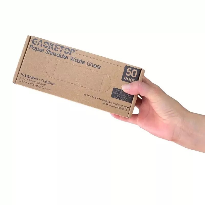 GAOKETOP Shredcare 50-Pack Paper Shredder Waste Bin Liners - Small