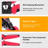 Flytuo Ferrule Crimping Tool, AWG23-7 Self-adjustable Ratchet Wire Ferrule Crimper,