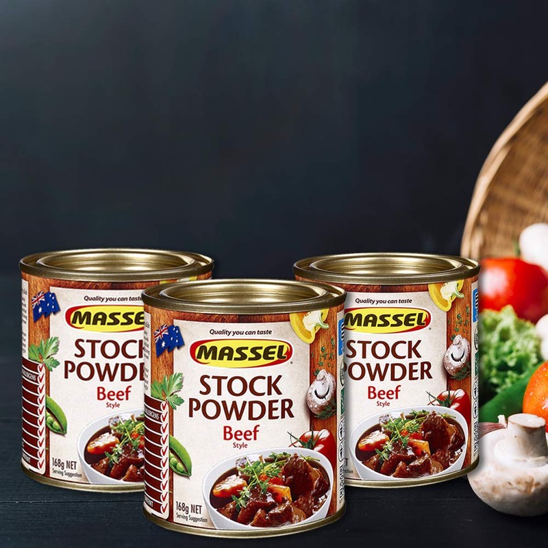 Massel Powder Tub (Pack of 3, Beef)