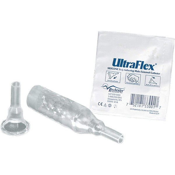 RH33103EA - UltraFlex Self-Adhering Male External Catheter, Intermediate 32 mm