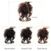 Remeehi 5.5" x 5.5" Short Curly Human Hair Extensions Crown