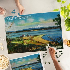 Port Townsend, Washington, Mt. Baker View (1000 Piece Puzzle, Challenging Jigsaw Puzzle for Adults, Made in USA)