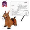 INPANY Bouncy Horse Hopper Toys, Toddlers Bouncing Farm Animals, Inflatable
