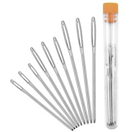 9 Pieces Large Eye Needles Embroidery Needles Sewing Needles Set Hand Sewing Needles Steel Sewing Needles Darning Needles for Wool