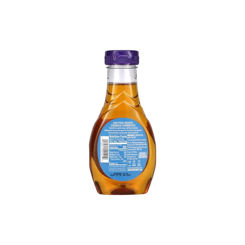 Wholesome FT Organic Blue Agave 11.75oz, 1-Pack