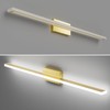 lundwa 48inch Gold LED Bathroom Vanity Light Bar 40W Modern