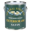 General Finishes Exterior 450 Water Based Topcoat, 1 Gallon, Satin