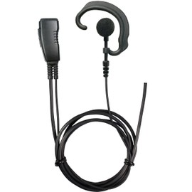 Pryme LMC-1EH21 Pro-Grade Commercial Lapel Mic w/Soft Earhook Earphone - KENW 1-Pin Model Series