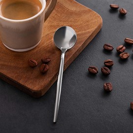 GRÄWE Provence Espresso Spoons, Set of 6, Stainless Steel Espresso Spoons, Dishwasher Safe, Small Spoon