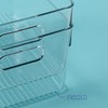 Plastic Food Storage 2 Pack Clear Container Bin with Handles