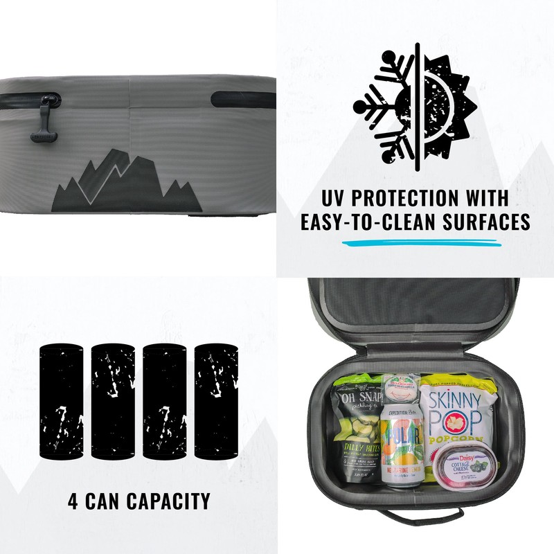 Cordova Outdoors Backcountry Class Lunchpack Soft Cooler, Scree, 4 can