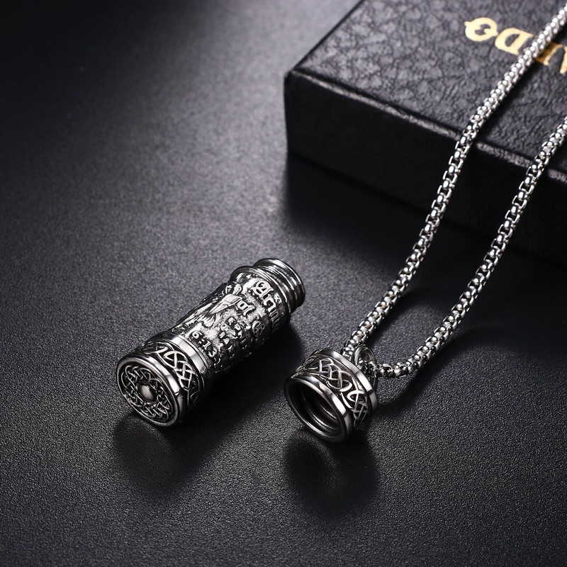 OIDEA St Michael Urn Necklace for Ashes: Archangel Michael Ashes