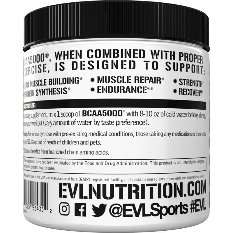 EVL BCAA 5000: Premium Amino Acid Powder for Post &