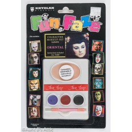 Kryolan Fun Faze Character Makeup Kits Fun Washable Makeup W/ Instructions - Geisha