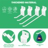 Yauhar 40Pcs 2/4/6/8 Inches White Slatwall Panel Hooks Assortment Set,