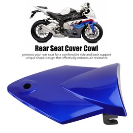 Jadeshay Rear Seat Cowl, Motorcycle Rear Passenger Pillion Solo Seat Cowl Hard ABS Pad Motor Fairing Tail Cover for S1000RR 2009‑2014(blue)