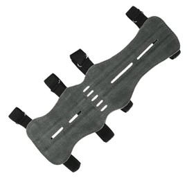 elToro Wild Colorz Max - Arm Guard; Robust Suede and Attractive Colours, High for Archery, Ideal Protection (Grey)