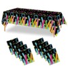 Wensdr 8 Packs Fluorescen Bar Birthday Party Tablecloths 130 x