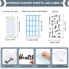 A6 Budget Binder, Soft PU Leather Notebook Binder Budget Planner