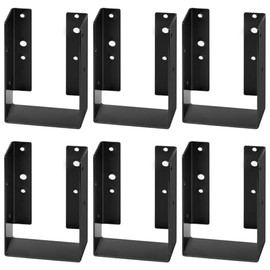 GBGS 6 Pack Concealed Joist Hanger for 4x6 Beam,14 Gauge (2 mm) Steel Concealed Mounting Joist Bracket for Floor Deck and Ceiling Joists